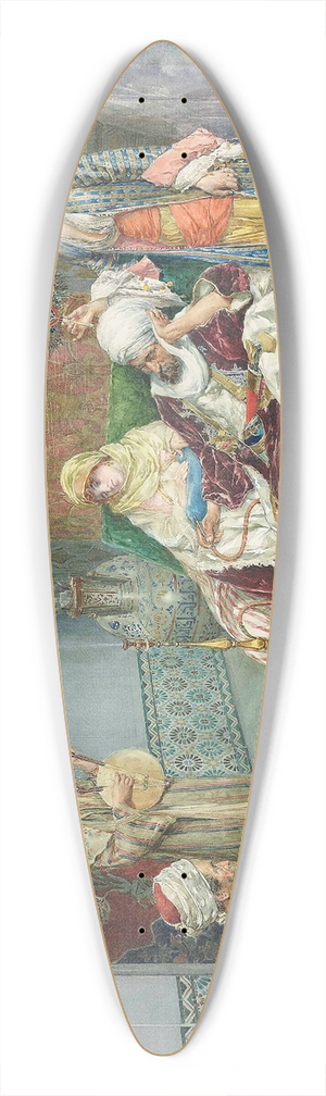 Ettore Simonetti - The snake charmer 39.3 inch art pintail longboard deck