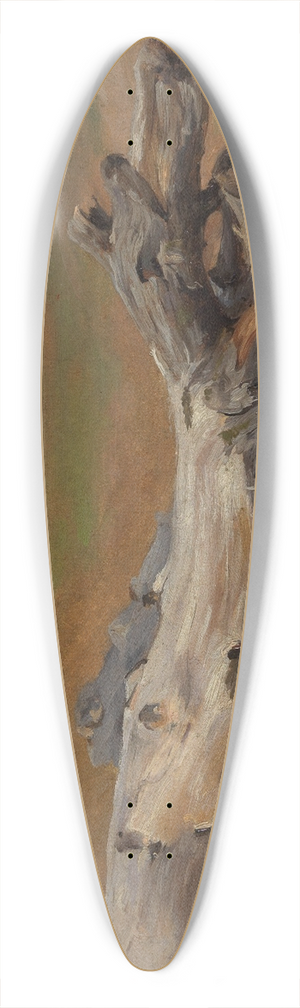 Eugen Bracht - Baumstmme an der Ziegelhtte 39.3 inch art pintail longboard deck