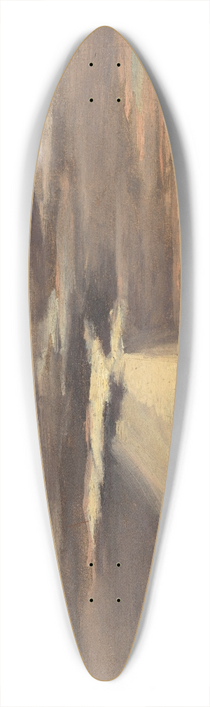 Eugen Bracht - Landschaft bei Abendstimmung 39.3 inch art pintail longboard deck