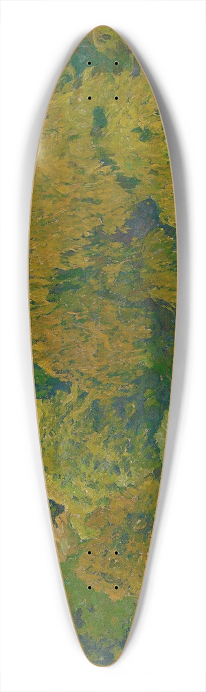 Eugen Bracht - Slope with beeches 39.3 inch art pintail longboard deck