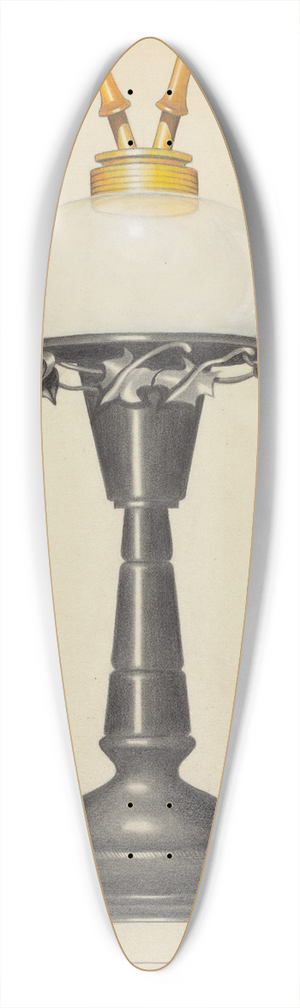 Eugene Barrell - Camphene Lamp 39.3 inch art pintail longboard deck