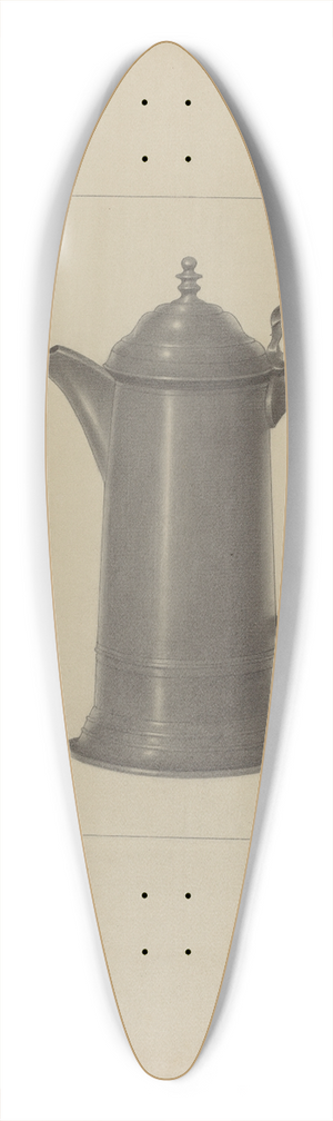 Eugene Barrell - Pewter Flagon 39.3 inch art pintail longboard deck