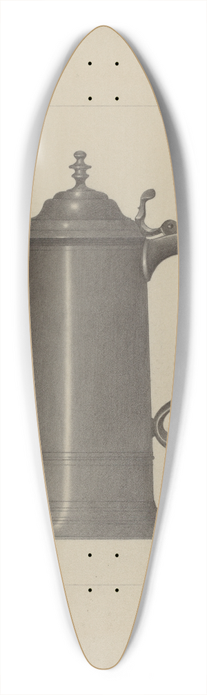 Eugene Barrell - Pewter Flagon 39.3 inch art pintail longboard deck
