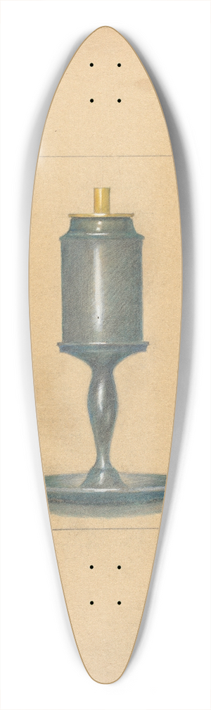 Eugene Barrell - Pewter Lamp 39.3 inch art pintail longboard deck