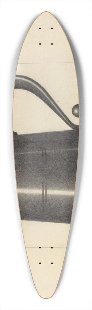 Eugene Barrell - Pewter Mug 39.3 inch art pintail longboard deck