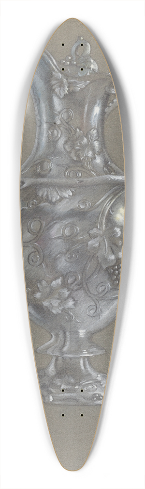 Eugene Barrell - Silver Creamer 39.3 inch art pintail longboard deck
