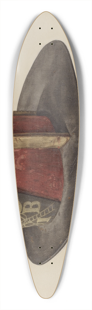 Eugene Bartz - Firemans Helmet 39.3 inch art pintail longboard deck