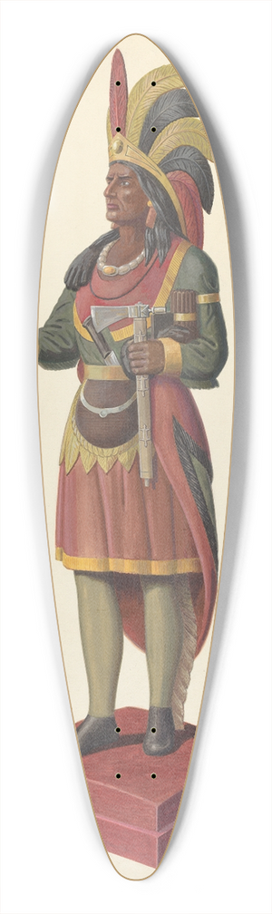 Eugene Croe - Cigar Store Figure 39.3 inch art pintail longboard deck