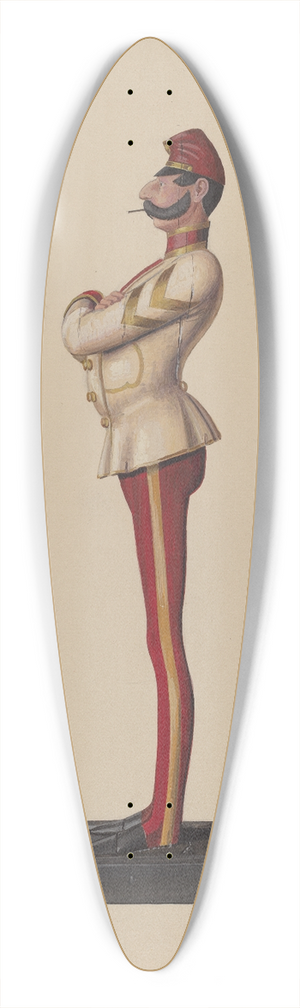 Eugene Croe - Cigar Store Figure 39.3 inch art pintail longboard deck