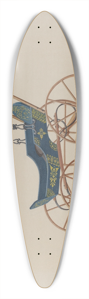 Eugene Croe - Doll Buggy 39.3 inch art pintail longboard deck