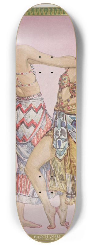Carl Link - Bacchanale 8.25 inch art skate deck Carl Link - Bacchanale 8.25 inch art skate deck