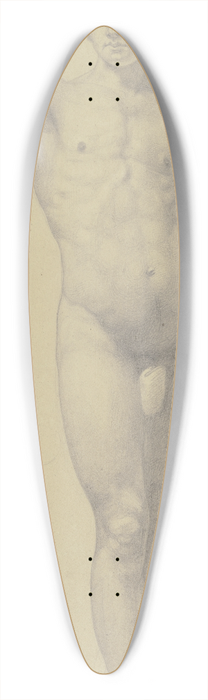 Eugen Eduard Schffer - Mnlicher Akt, stehend en face 39.3 inch art pintail longboard deck