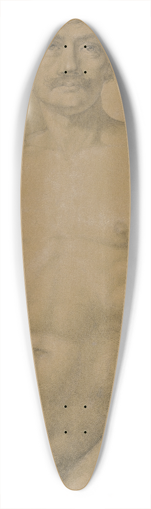 Eugen Eduard Schffer - Mnnlicher Akt, Kniestck en face 39.3 inch art pintail longboard deck