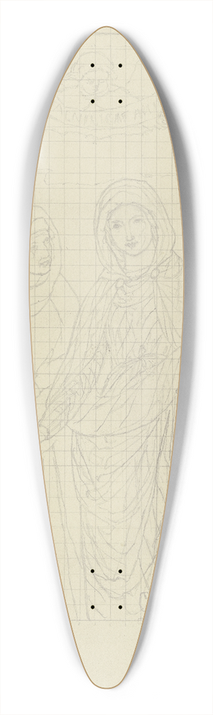 Eugen Eduard Schffer - Veits The Visitation of Mary 39.3 inch art pintail longboard deck