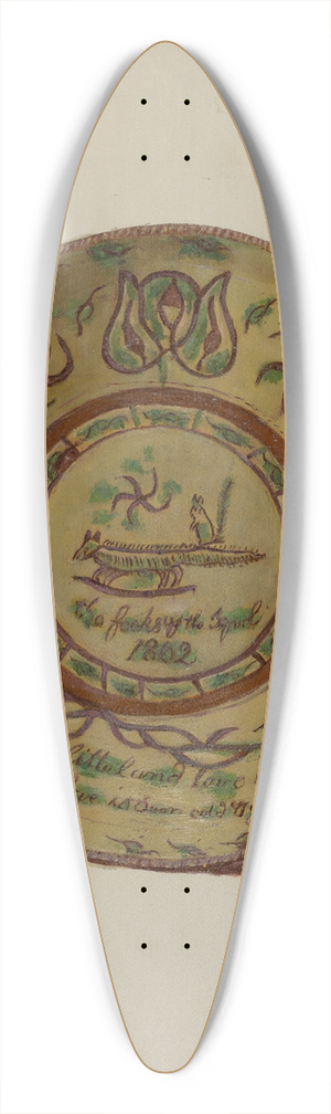 Eugene Shellady - Pa. German Dish 39.3 inch art pintail longboard deck