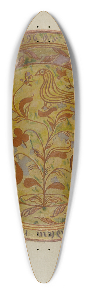 Eugene Shellady - Pa. German Dish 39.3 inch art pintail longboard deck