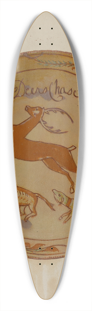 Eugene Shellady - Pa. German Plate 39.3 inch art pintail longboard deck