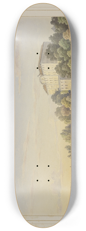 Carl Ludwig Frommel - Album der Insel Mainau; Ansicht des Schlosses vom See her 8.25 inch art skate deck