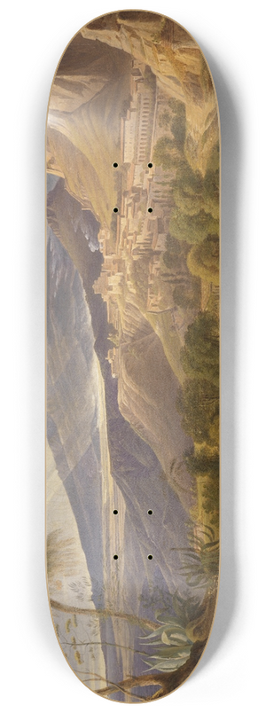 Carl Ludwig Frommel - Ansicht von Taormina mit Aetna 8.25 inch art skate deck