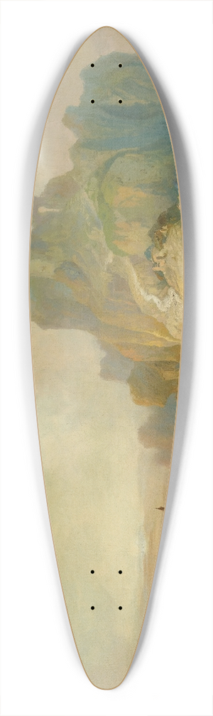 Eugenio Lucas Velzquez - Naufragio En La Costa (Shipwreck Off The Coast) 39.3 inch art pintail longboard deck