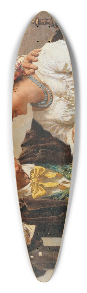 Eugenio Zampighi - A Good Drop 39.3 inch art pintail longboard deck