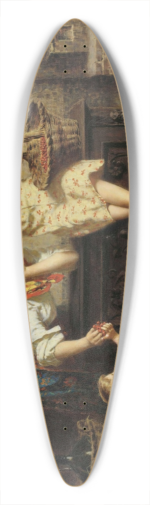 Eugenio Zampighi - A Treat for Baby 39.3 inch art pintail longboard deck