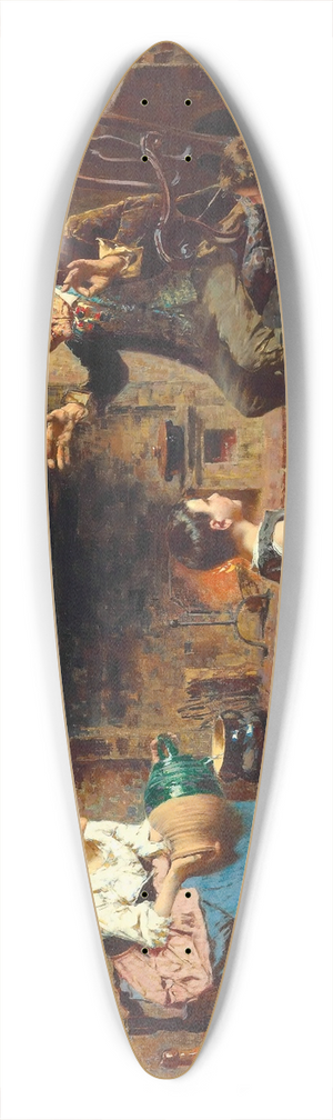 Eugenio Zampighi - Storytime 39.3 inch art pintail longboard deck