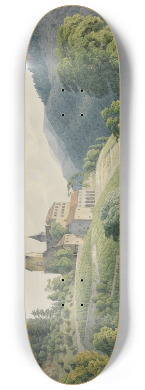 Carl Ludwig Frommel - Blick auf Schlo Eberstein 8.25 inch art skate deck