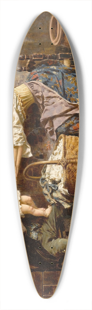 Eugenio Zampighi - The happy family 39.3 inch art pintail longboard deck