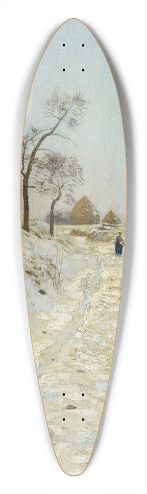 Eugen Jettel - Hohlweg im Winter 39.3 inch art pintail longboard deck