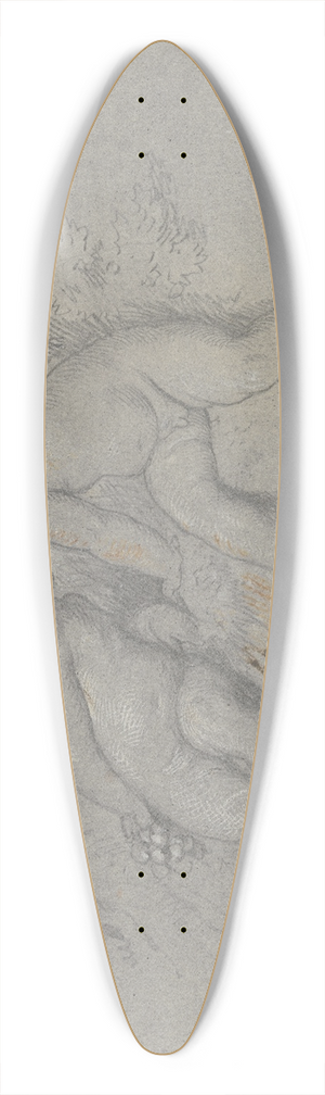 Eugen Klimsch - Zwei Amoretten unter einem Baum sitzend 39.3 inch art pintail longboard deck