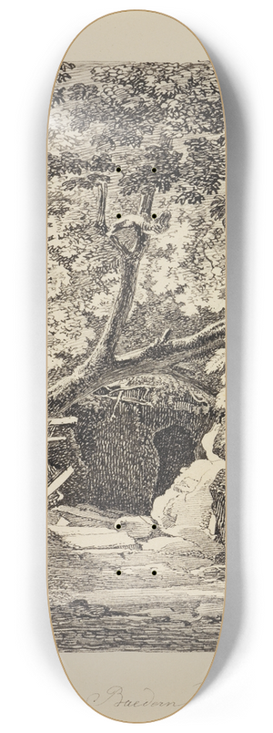 Carl Ludwig Frommel - Eingang zu den Bdern der Livia 8.25 inch art skate deck