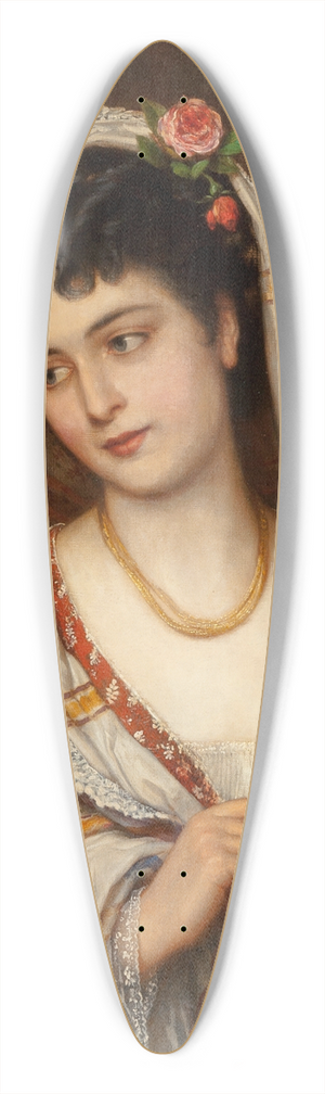 Eugen von Blaas - A young Italian beauty 39.3 inch art pintail longboard deck