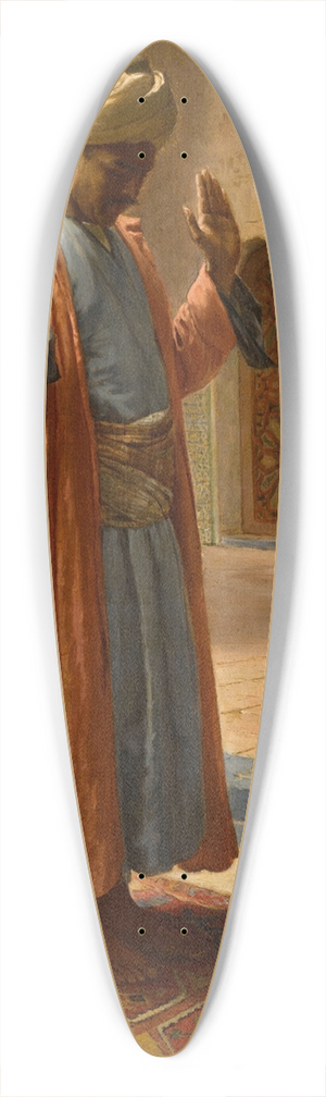 Eugne Baugnis - At Prayer 39.3 inch art pintail longboard deck