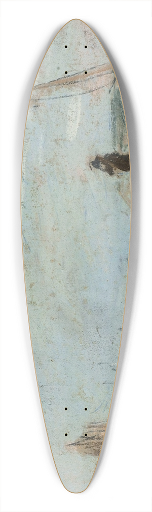 Eugne Boudin - Beach with Fishing Boats 39.3 inch art pintail longboard deck