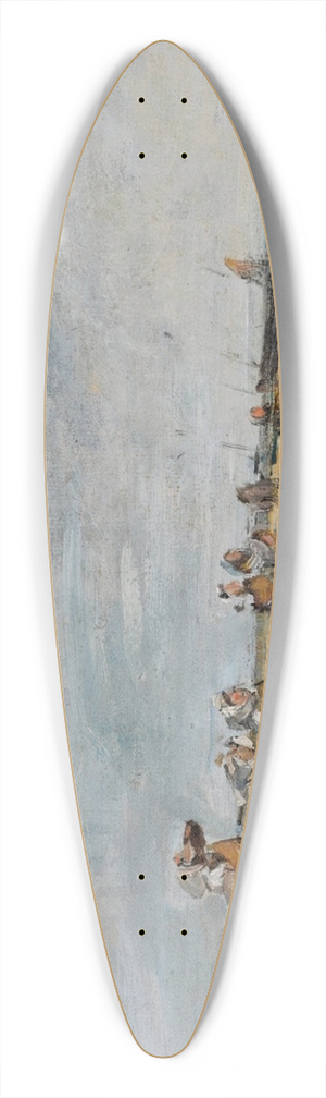 Eugne Boudin - Berck, groupe de pcheuses assises sur la grve 39.3 inch art pintail longboard deck