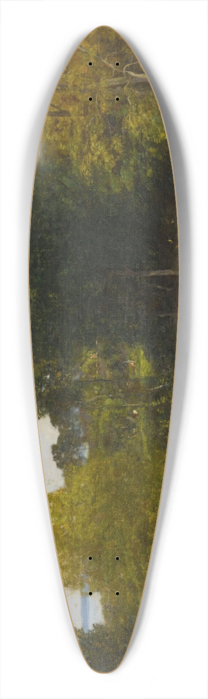 Eugne Boudin - Environs dHonfleur 39.3 inch art pintail longboard deck Eugne Boudin - Environs dHonfleur 39.3 inch art pintail longboard deck
