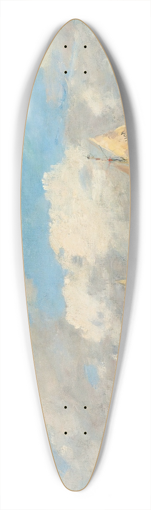 Eugne Boudin - La Sortie Des Barques  Trouville 39.3 inch art pintail longboard deck