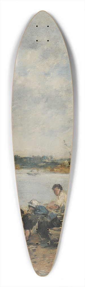 Eugne Boudin - La Touques, le matin 39.3 inch art pintail longboard deck