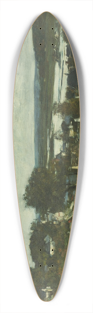 Eugne Boudin - La Touques near Deauville 39.3 inch art pintail longboard deck