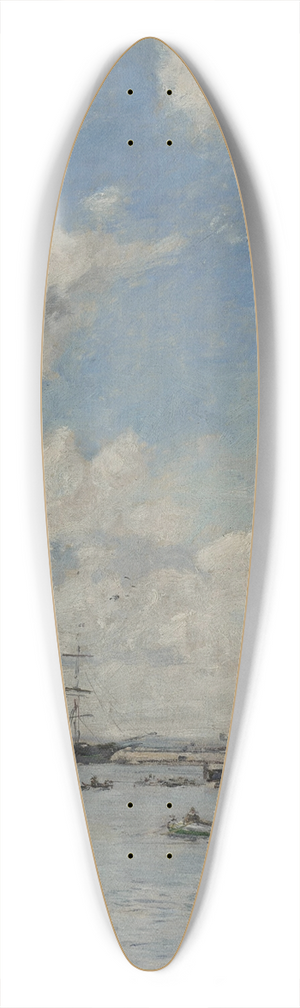 Eugne Boudin - Le Havre, le bassin de lEure 39.3 inch art pintail longboard deck
