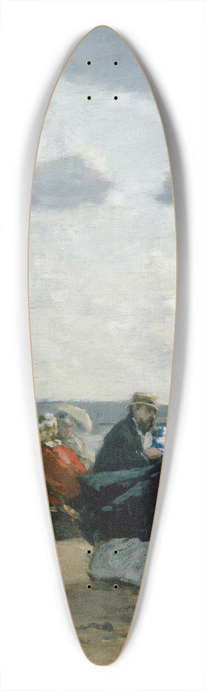 Eugne Boudin - On the Beach, Dieppe 39.3 inch art pintail longboard deck