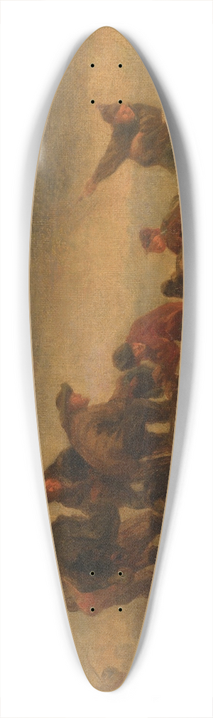 Eugne Boudin - Pcheurs Au Bord De Leau 39.3 inch art pintail longboard deck