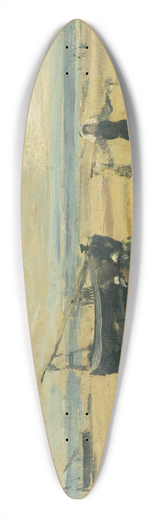 Eugne Boudin - Plages Echouees 39.3 inch art pintail longboard deck