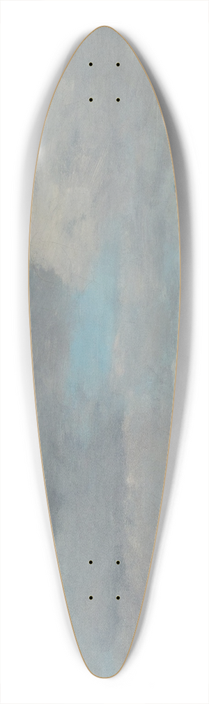 Eugne Boudin - The Beach at Trouville 39.3 inch art pintail longboard deck