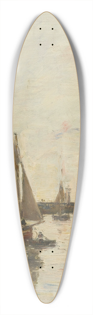Eugne Boudin - Trouville, Les Jetes Mare Haute 39.3 inch art pintail longboard deck