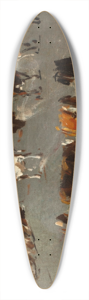 Eugne Boudin - tude de vaches 39.3 inch art pintail longboard deck Eugne Boudin - tude de vaches 39.3 inch art pintail longboard deck