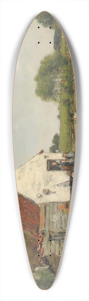 Eugne Boudin - Un coin de ferme aux environs de Dunkerque 39.3 inch art pintail longboard deck