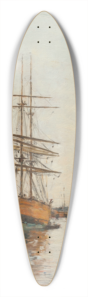 Eugne Boudin - Venise, Le Quai de la Giudecca 39.3 inch art pintail longboard deck