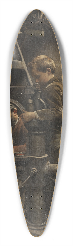 Eugne Buland - Un Patron or The lesson of the Apprentice 39.3 inch art pintail longboard deck Eugne Buland - Un Patron or The lesson of the Apprentice 39.3 inch art pintail longboard deck